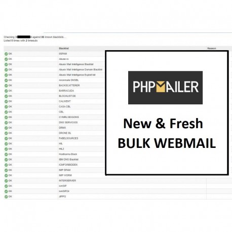 PHP MAILER DEDICATED SERVER - FULL SPF, DKIM, DMARC CONFIGURED ( NEW & FRESH )