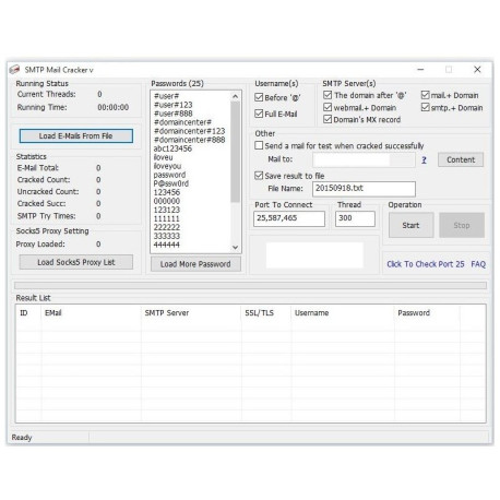 SMTP Cracker v1.7.5 ( Unlimited License )